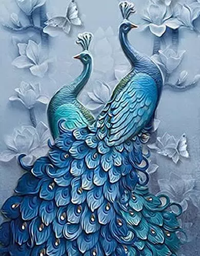 Diamond Painting Set Pfau – Kreatives Bastelset für Kinder ab 5 Jahren
