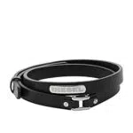 DIESEL Herren Armband Leder Stapelarmband DX1440710, 230mm Länge, 31.5mm Breite