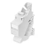 DIGITUS Hutschienen-Adapter für Keystone-Modul 45° mit Beschriftungsfeld
