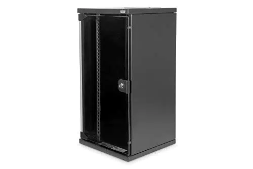 DIGITUS Netzwerk-Schrank 10-Zoll 12 HE Wandmontage SOHO-Serie HxBxT 592x312x300mm