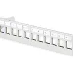 DIGITUS Patchpanel Modular 10-Zoll Rack-Montage 1HE Keystone-Modul Geschirmt