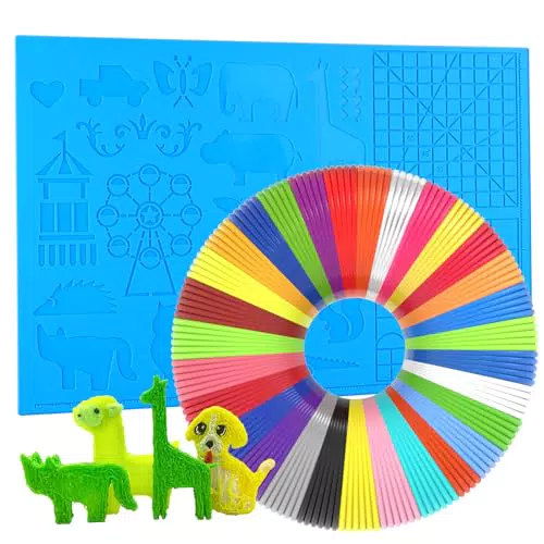 Dikale 3D Drucker Stift mit Silikonmatte und PLA Filament Set