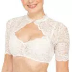 Dirndlbluse Damen Spitze Trachten Dirndl Bluse Kurzarm Dirndl Damen Oktoberfest Dirndlblusen Halbarm Tracht Bluse Weiß Schwarz Oversized Sexy Festival Outfit Damen Elegant Jahrgang Bluse Tops S-5X
