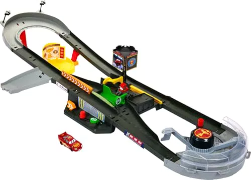 Disney Pixar Cars Piston Cup Action - Interaktives Rennstrecken Spielset für Kinder