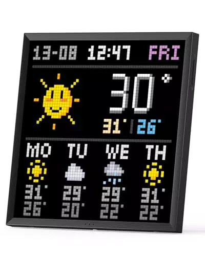 Divoom Pixoo-64 WiFi Pixel Art Display mit 64x64 LED Panel und App-Steuerung