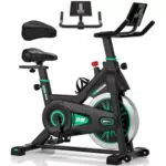 DMASUN Heimtrainer Fahrrad mit Ergometer, leise und belastbar bis 160 kg
