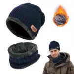 DTXYBC Winter Mütze und Schal Set, Elastische Fleece Mütze für Damen und Herren