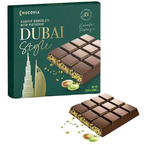 Dubai Schokolade mit Pistazien und Kunafeh Kadaif - Beliebte TikTok-Sensation