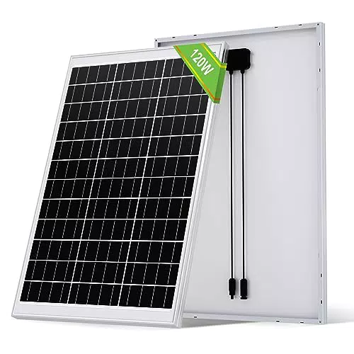 ECO-WORTHY Solarpanel 120W 12V Monokristallin für Boot, Wohnmobile und Gartenhäuser
