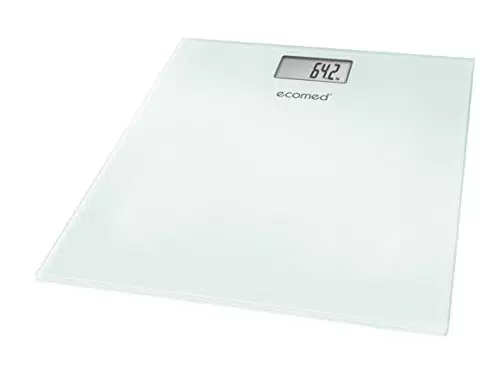 Ecomed PS-72E digitale Personenwaage aus Glas mit automatischer Abschaltung