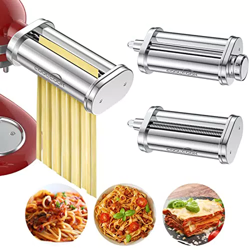 Kitchenaid Nudelaufsatz Set – Edelstahl Pasta Roller für Kitchenaid Küchenmaschine