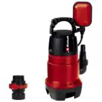 Einhell GC-DP 7835 Schmutzwasserpumpe mit Schwimmerschalter und Universalanschluss