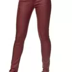 Elara Damen Hose Kunstleder Push-Up Effekt E621-2
