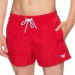 Emporio Armani Men's Embroidery Logo Boxer Short Swim Trunks