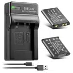 ENEGON Ersatzbatterie und Rapid Dual Ladegerät für Olympus, Nikon, Fuji