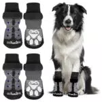 Eyein Doppelseitige Anti-Rutsch Socken für Hunde mit verstellbarem Klettverschluss