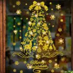Fensterbilder Weihnachten Selbstklebend - Schneeflocke Fensterdeko