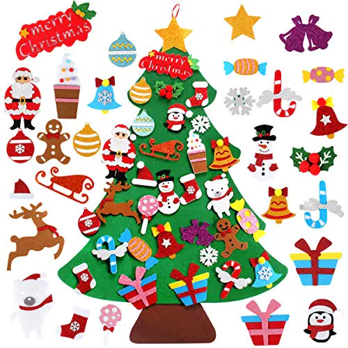 Filz Weihnachtsbaum für Kinder - DIY Bastelset für festliche Dekoration