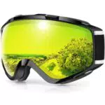 Findway Skibrille OTG für Brillenträger mit UV-Schutz und Anti-Fog Technologie