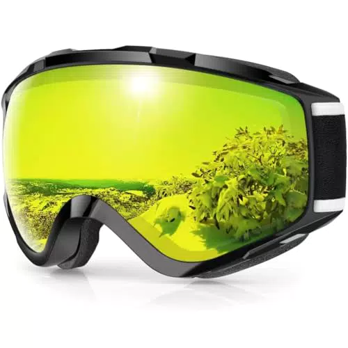Findway Skibrille OTG für Brillenträger mit UV-Schutz und Anti-Fog Technologie