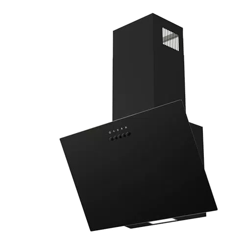 FIREGAS Dunstabzugshaube 60 cm - Kopffrei mit LED, 3 Gebläsestufen, Aktivkohlefilter