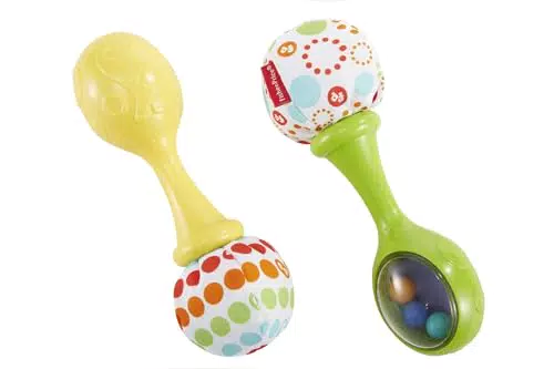 Fisher-Price Rumba-Rasseln - Fördert sensorische Entwicklung und Feinmotorik für Babys