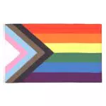 AZ FLAG Regenbogen Progress Pride Fahne – Hochwertige LGBT Flagge