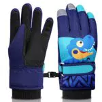 Flintronic Skihandschuhe für Kinder, wasserdicht und winddicht, für Winteraktivitäten
