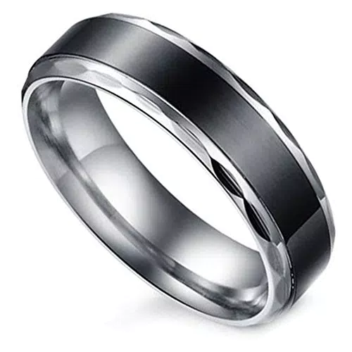 Flongo Partnerringe Edelstahl für Damen und Herren - Verlobungs- und Hochzeitsringe
