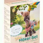 folia 23912 - Mini Häkelset Faultier, Komplettset zur Erstellung von einem selbst gehäkelten niedlichen Faultier