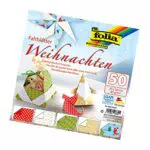 Folia Faltblätter Weihnachten 20 x 20 cm - 5 verschiedene Motive für Faltfiguren