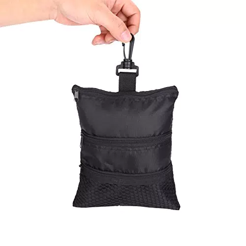 FOLOSAFENAR Golfballtasche – Tragbare Oxford-Golftasche mit mehreren Taschen