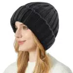 FORVEVO Damen Wintermütze - Thermo Beanie mit Fleece Futter für kaltes Wetter