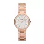 Fossil Damenuhr Virginia Quarzwerk 30mm Edelstahlgehäuse mit Armband