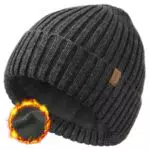 FURTALK Unisex Winter Beanie Grobstrick Mütze mit weiches Fleecefutter Warm Wintermütze für Herren und Damen