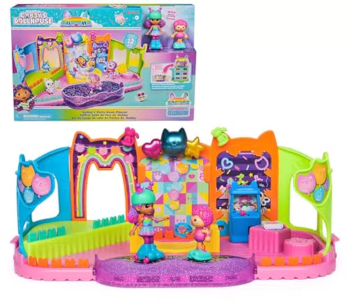 Gabby’s Dollhouse Partyraum Spielset mit Skate-Park und Figuren für Kinder ab 3 Jahren