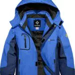 GEMYSE Wasserdichte Skijacke für Jungen - Winddichte Fleece Outdoorjacke