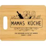Bambus Schneidebrett für Mama – Graviertes Geschenk zum Geburtstag