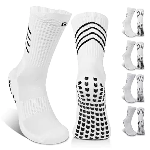 Gogogoal Anti-Rutsch Grip Fußballsocken für Männer und Jugendliche, gepolstert, atmungsaktiv