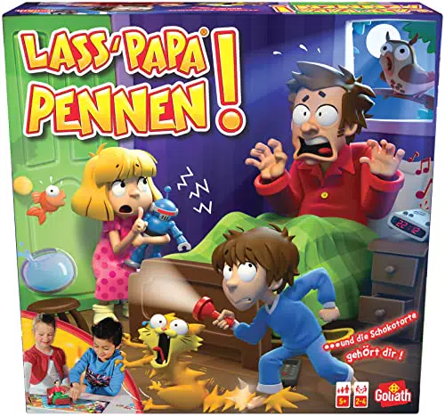 Goliath Lass Papa Pennen - Spannendes Kinderspiel für 2 bis 4 Spieler ab 5 Jahren