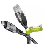 Goobay USB C 3.1 auf RJ45 Ethernet Kabel - 2m LAN Adapter für Laptop & Macbook