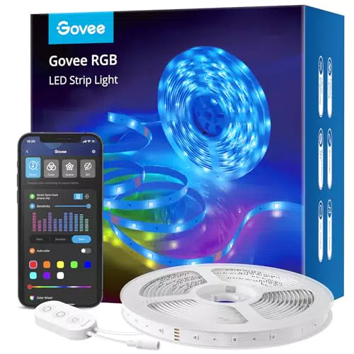 Govee WiFi LED Strip - Smart RGB LED Streifen mit App-Steuerung und Musik Sync