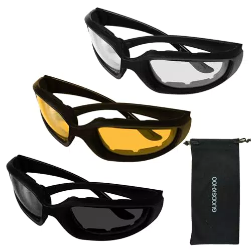 GUODSKHOO Fahrradbrille für Herren und Damen, winddicht, sportliche Sonnenbrille