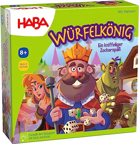 HABA Würfelkönig – Spannendes Zockerspiel für 2-5 Spieler ab 8 Jahren
