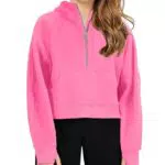 Haloumoning Kapuzenpullover Mädchen Hoodie Baumwolle Sweatjacke Langarm
