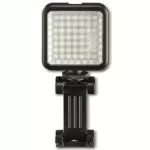 Hama LED Lampe für Video, Foto und Kamera – dimmbarer Strahler mit Handyhalterung