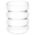 HANABASS Latte Macchiato Gläser Set - Vintage Bubble Trinkgläser aus Glas