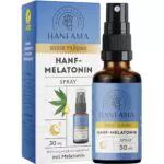 HANFAMA Melatonin Spray – Vegane Einschlafhilfe für entspannte Nächte, 30ml