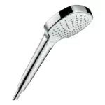 Hansgrohe Croma Select E Duschkopf mit 3 Strahlarten und Antikalk-Funktion