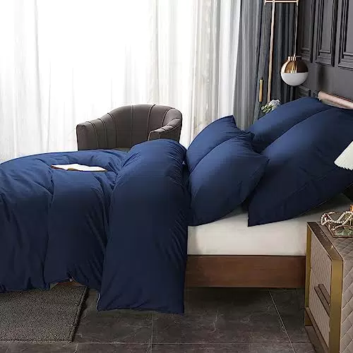 HENGWEI Mikrofaser Bettwäsche Set mit Reißverschluss, extra weich und bügelfrei